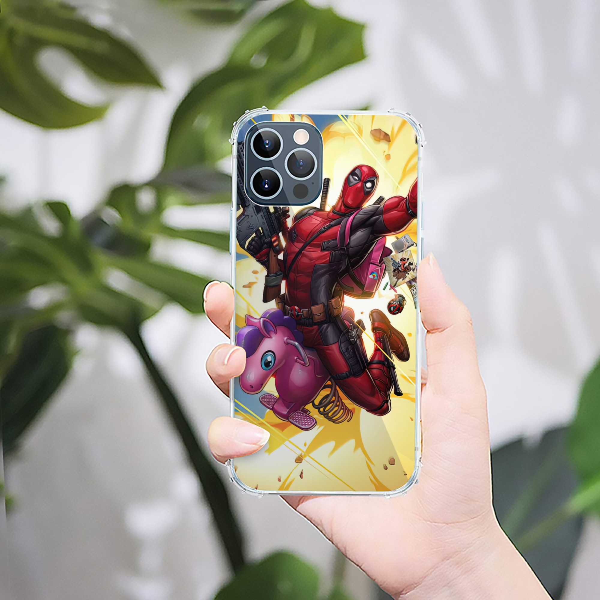 （画像用） Deadpool デッドプール 【iPhone 12シリーズ対応】透明スマホケース（クリアソフトケース）
